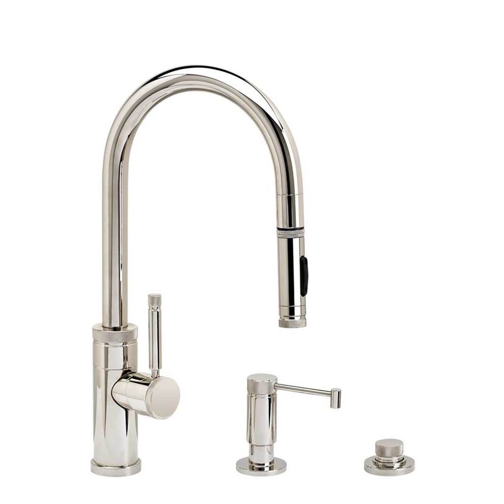 SPS Companies, Inc.WaterstoneWaterstone Industrial Prep Size PLP Pulldown Faucet - Toggle Sprayer - 3pc. Suite
